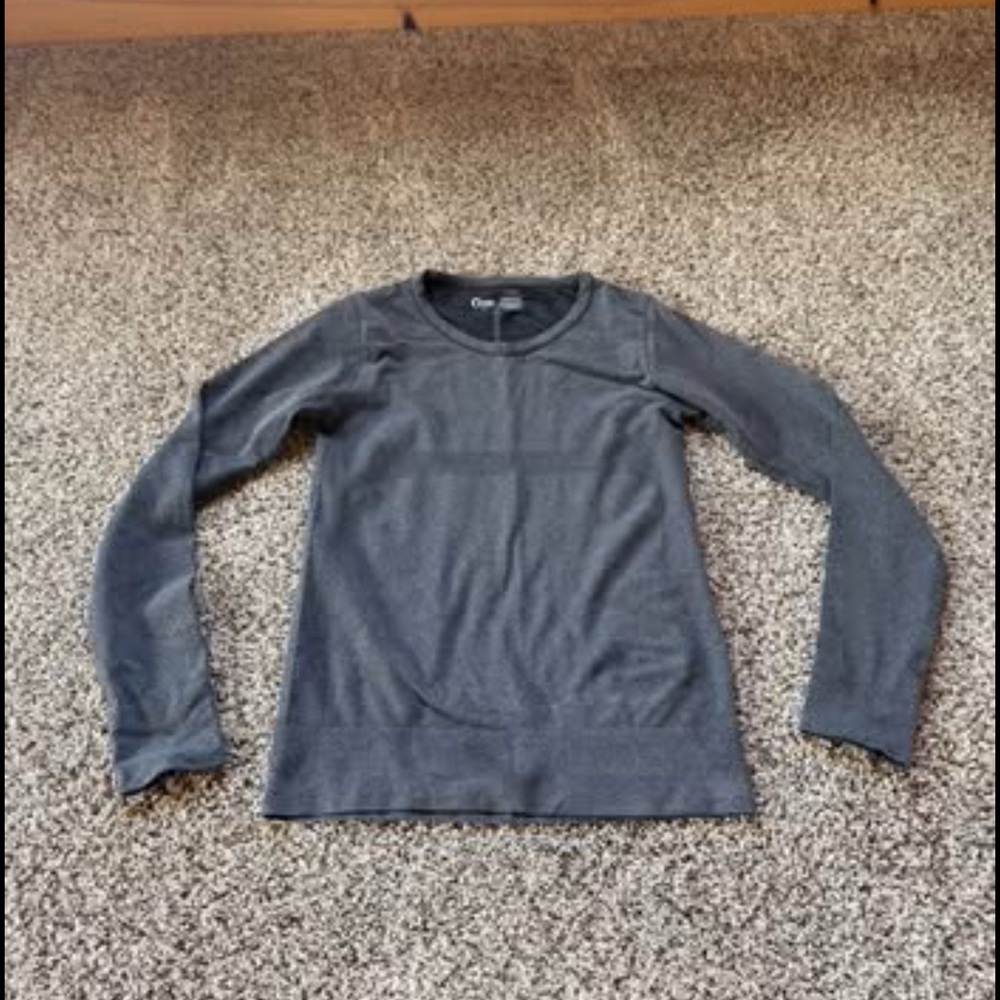 Gray Long Sleeve Women's Top